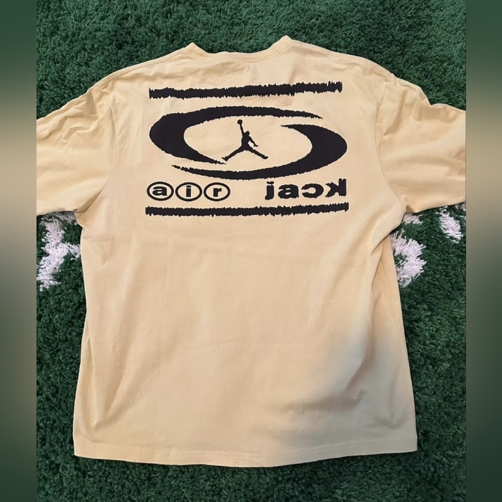 Air Jordan x Travis Scott AIR T-Shirt XL 'Celery' CACTUS JACK